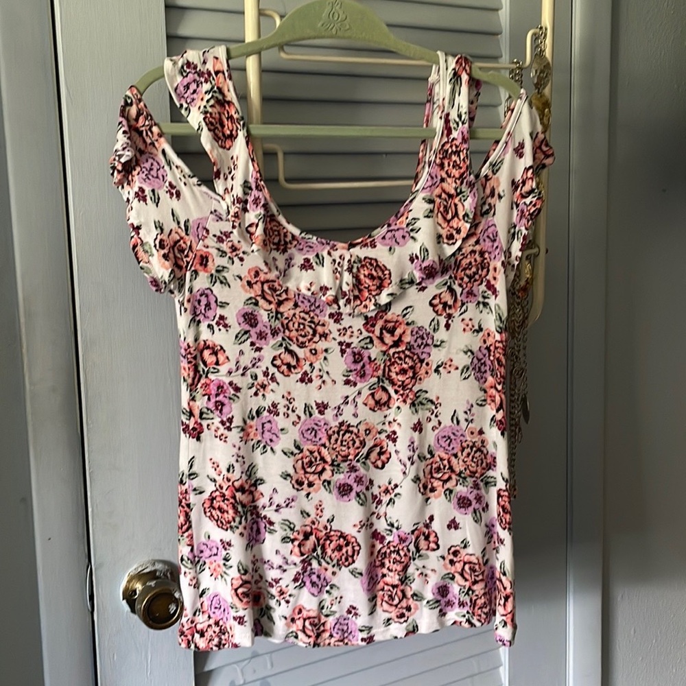 No Comment  Cold Shoulder Blouse. Size S